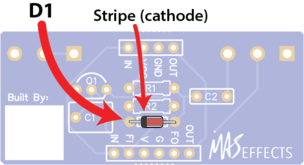 D1 on QuickFuzz main PCB