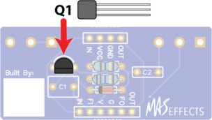 Q1 on QuickFuzz main PCB