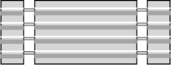 Ribbon cable, 4 conductors