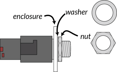 Mounting phone jack in Beginner Pedal Kit